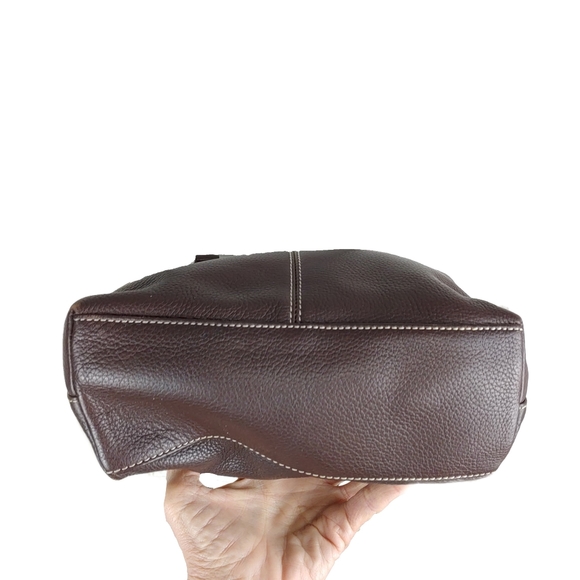 Fossil Lightly Pebbled Brown Leather Crossbody/Shoulder Bag - Picture 10 of 10